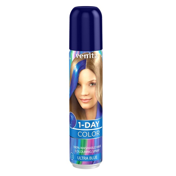 1-Day Color Szafirowy Błękit Koloryzujący spray do włosów