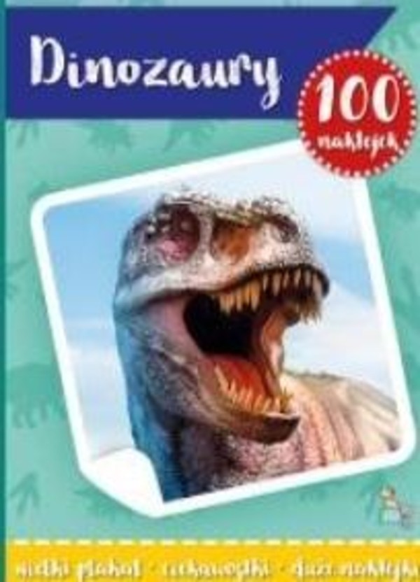 100 naklejek z plakatem Dinozaury