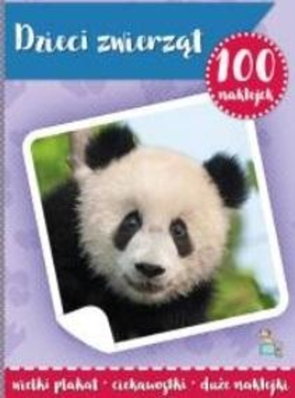 100 naklejek z plakatem Dzieci zwierząt