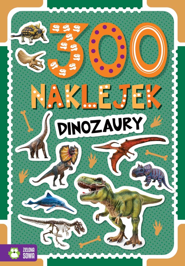 300 naklejek Dinozaury