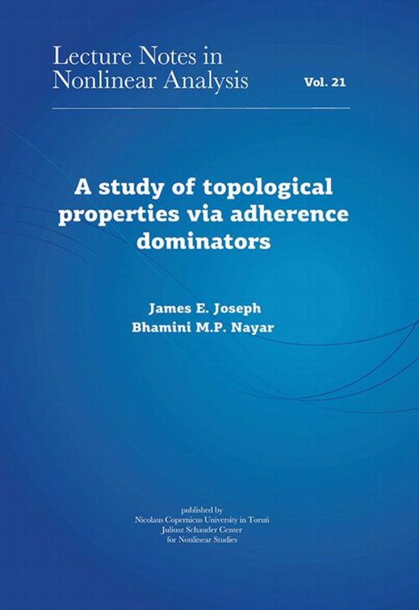 A study of topological properties via adherence dominators - pdf