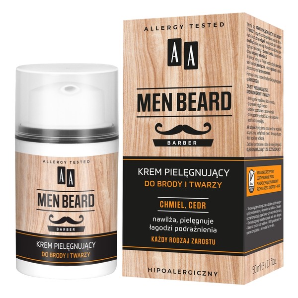 Men Beard Krem pielęgnujący do brody i twarzy Men Beard Barber