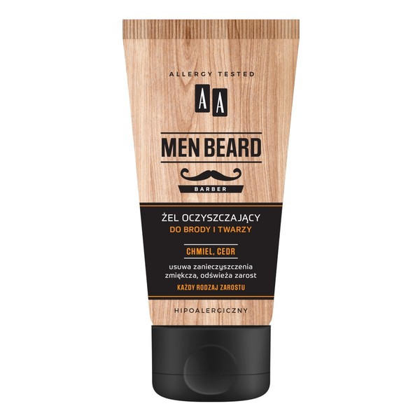 Men Beard Żel oczyszczający do brody i twarzy