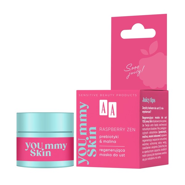 You.mmy Raspberry Zen Skin Regenerująca maska do ust