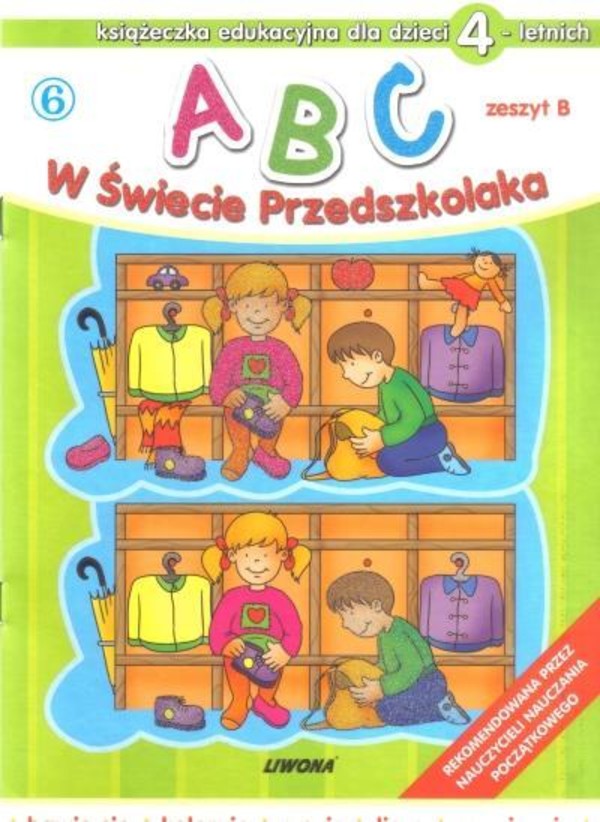 ABC w świecie przedszkolaka zeszyt B Książeczka edukacyjna dla dzieci 4-letnich