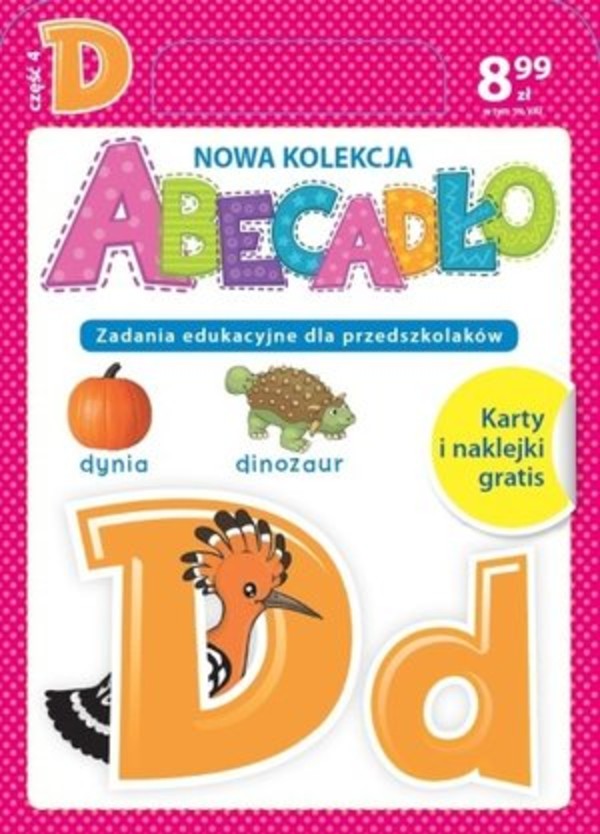 ABECADŁO Zadania edukacyjne dla przedszkolaków - literka D. Część 4