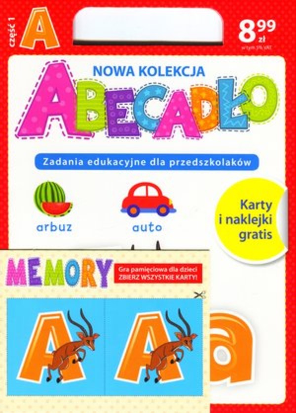 ABECADŁO Zadania edukacyjne dla przedszkolaków - literka A. Część 1