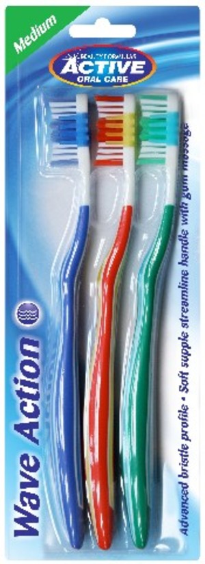 Active Oral Care Wave Action - średnia Szczoteczka do zębów