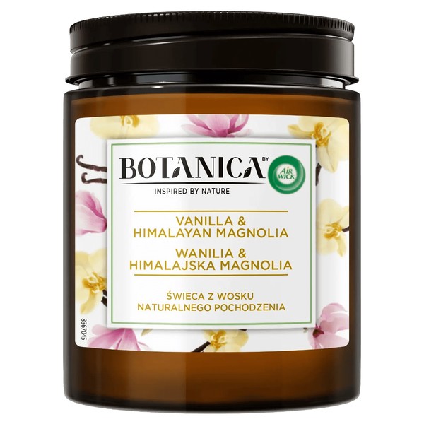 Botanica Wanilia & Himalajska Magnolia Świeczka zapachowa