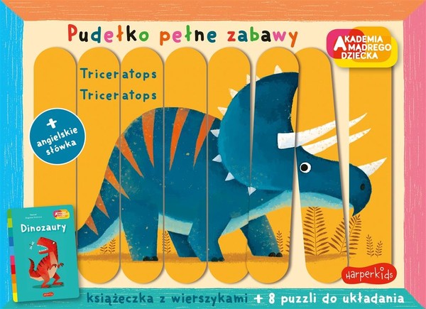 Dinozaury Akademia mądrego dziecka Pudełko pełne zabawy