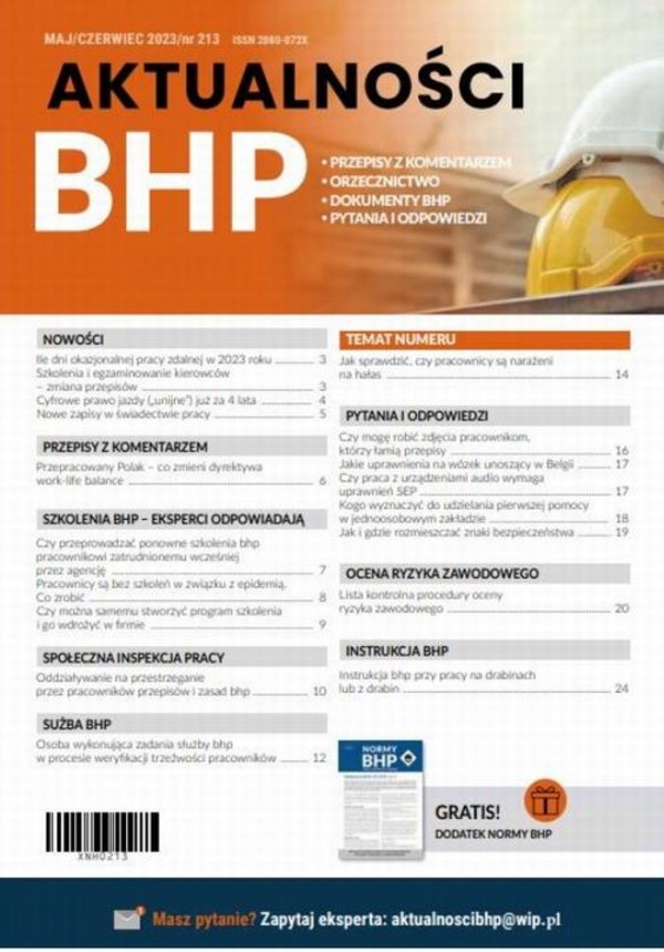 Aktualności BHP - MAJ/CZERWIEC 2023/213 - mobi, pdf