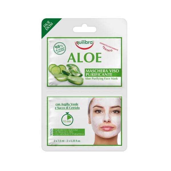 Aloe Maschera Viso Purificante Purifying Face Mask Oczyszczająca aloesowa maseczka do twarzy