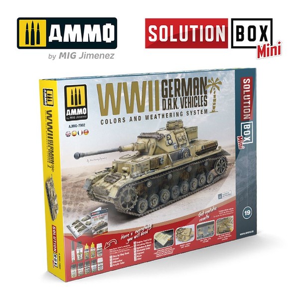 Solution Box Mini 19 - WWII German D.A.K. Vehicles - Colors and Weathering System