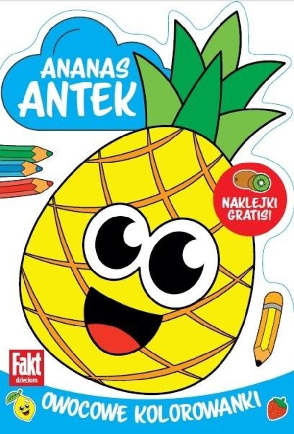 Ananas Antek Owocowe kolorowanki