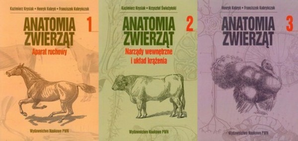 Anatomia zwierząt Tom 1-3