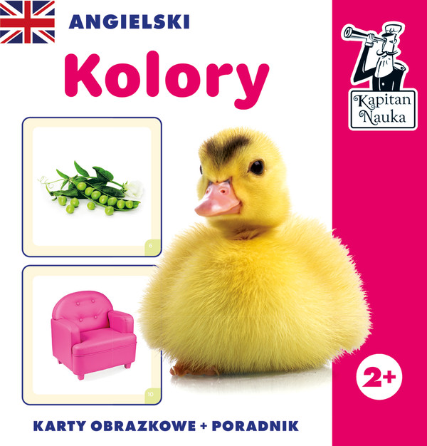 Angielski. kolory. karty obrazkowe i poradnik. kapitan nauka