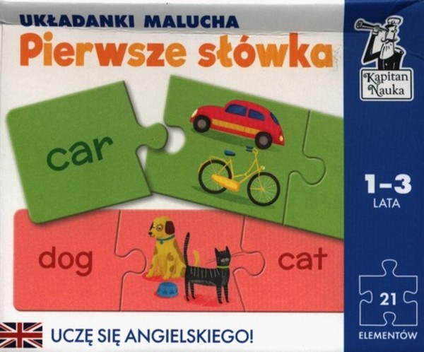 Angielski Pierwsze słówka Układanki malucha 21 elementów