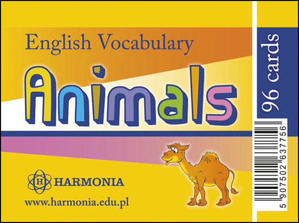 Animals English vocabulary cards