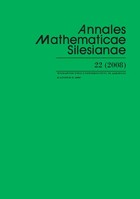 Annales Mathematicae Silesianae. T. 22 (2008) - pdf