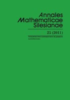 Annales Mathematicae Silesianae. T. 25 (2011) - pdf