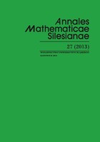 Annales Mathematicae Silesianae. T. 27 (2013) - pdf