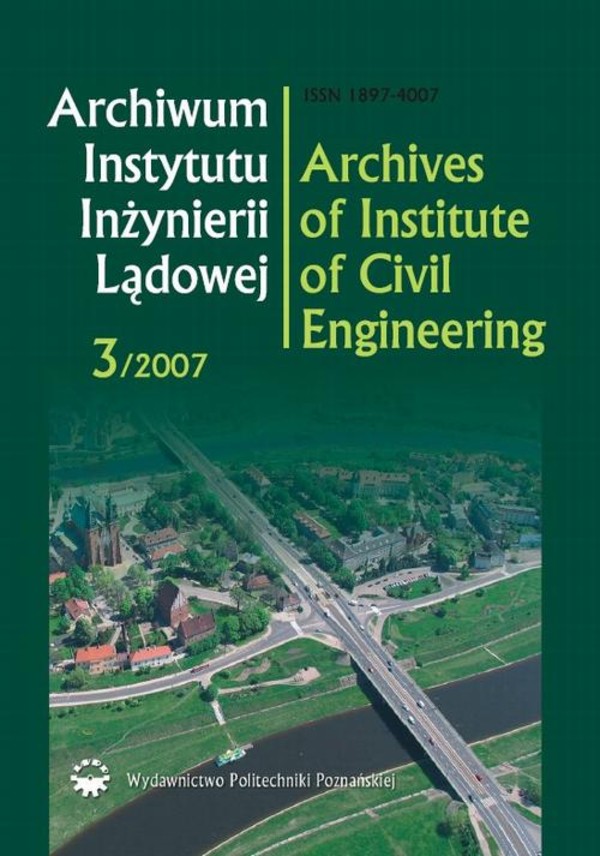Archiwum Instytutu Inżynierii Lądowej, nr 3 - pdf