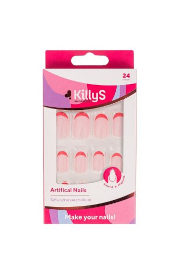 Artificial Nails sztuczne paznokcie French Red