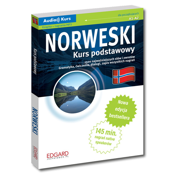 Audio kurs: Norweski Kurs podstawowy dla początkujących A1-A2 (Książka + nagrania mp3)