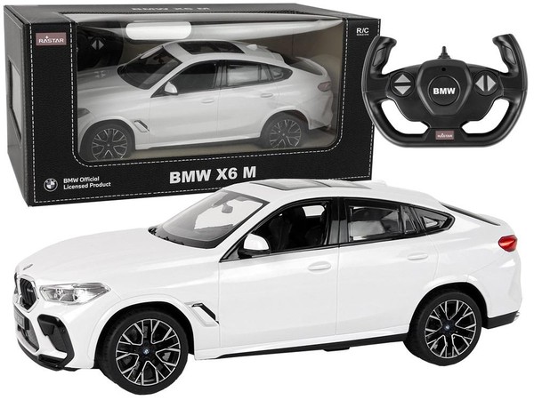 Auto zdalnie sterowane BMW X6 M 1:14 białe