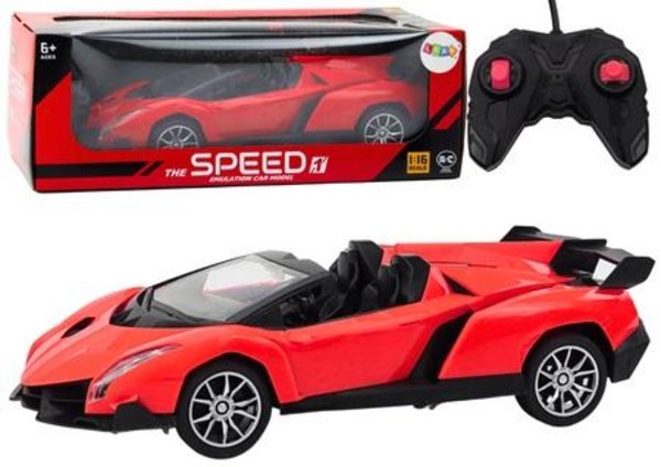 Auto sportowe czerwone 1:16