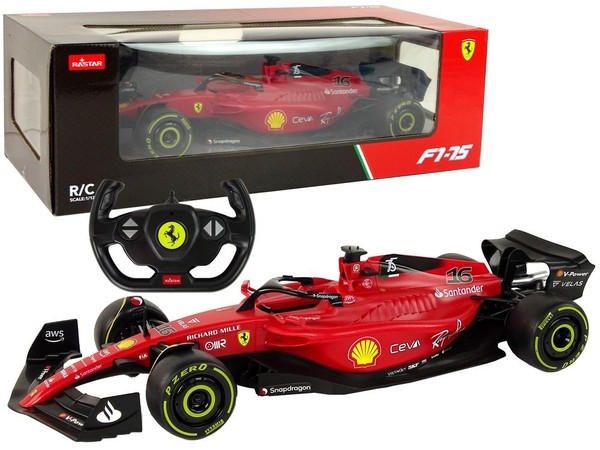 Auto wyścigowe zdalnie sterowane Ferrari F1 1:12 czerwone