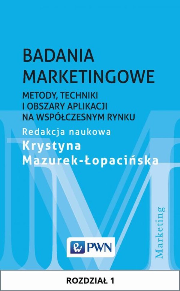 Badania marketingowe. Rozdział 1 - mobi, epub