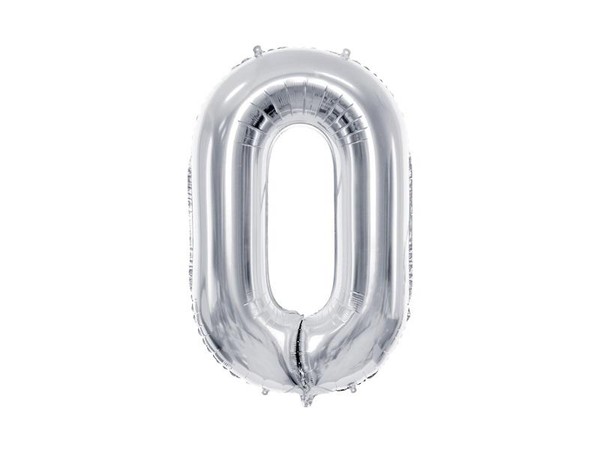 Balon foliowy 0 srebrny 72cm