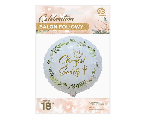 Balon foliowy Chrzest Święty