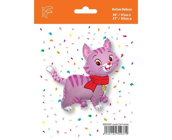 Balon foliowy Piękny kotek różowy FX 61 cm