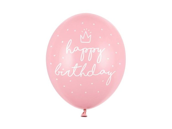 Balony Happy birthday Baby 30cm 6szt