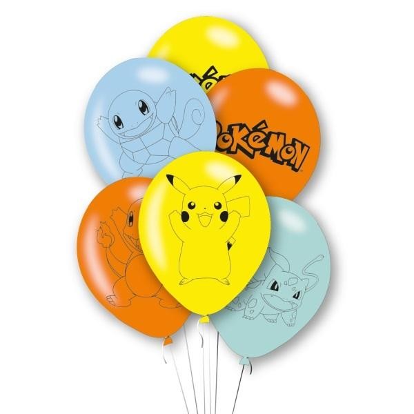 Balony lateksowy Pokemon 27,5cm 6szt.