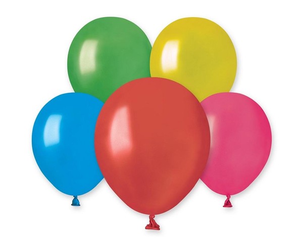 Balony metaliczne MIX 13cm 100szt