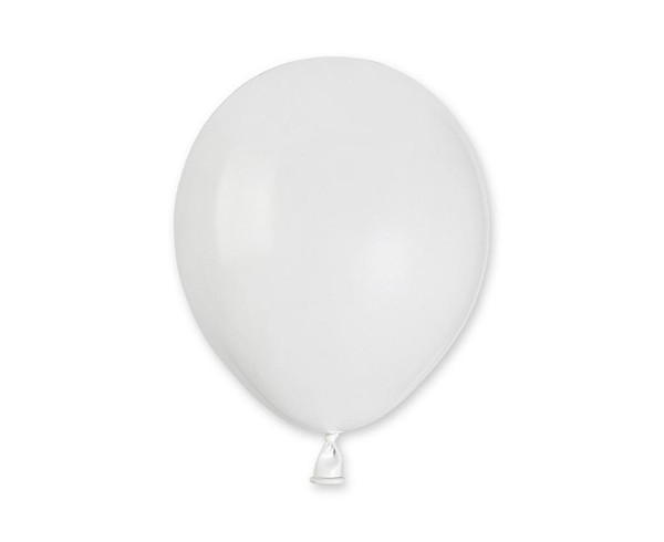 Balony pastelowe białe 13cm 100szt