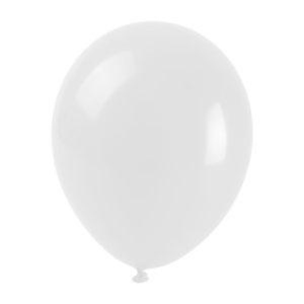 Balony pastelowe białe 25cm 100szt