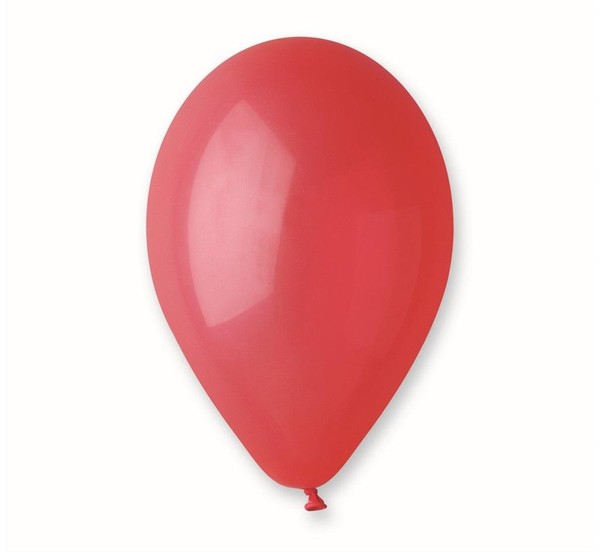 Balony pastelowe czerwone 25 cm 100 sztuk