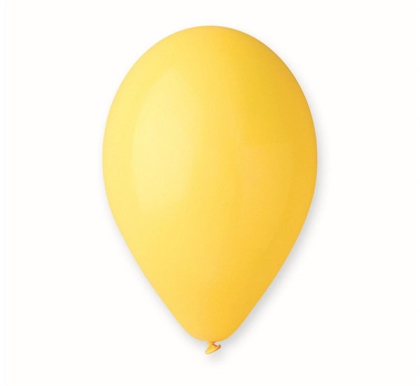 Balony pastelowe żółte 25 cm 100 sztuk