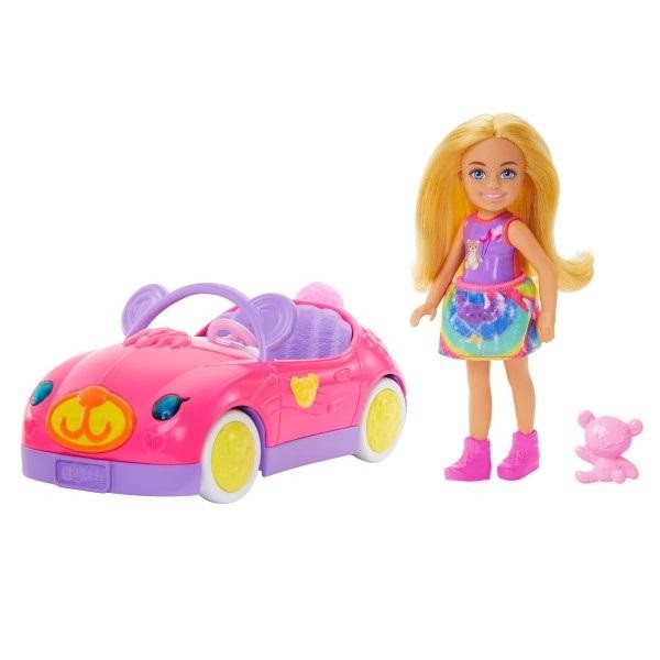 Barbie Chelsea i misiowy pojazd HXN05