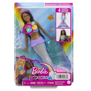 Barbie Lalka Brooklyn Syrenka migoczące światełka