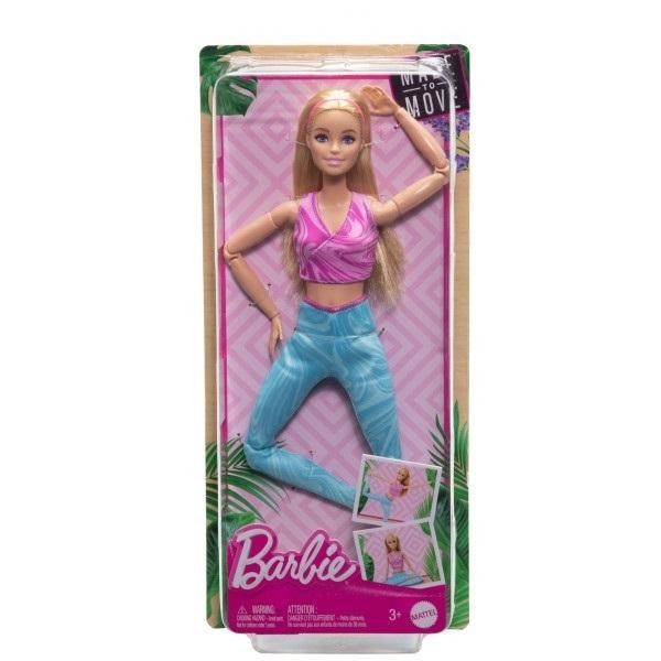 Barbie Lalka Made to Move Blond włosy