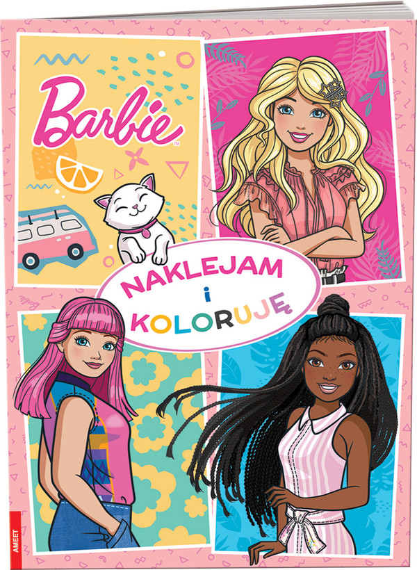 Barbie. Naklejam i koloruję