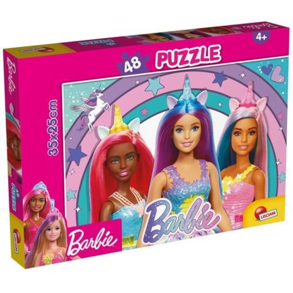 Puzzle dwustronne Barbie Magic Unicorn 48 elementów
