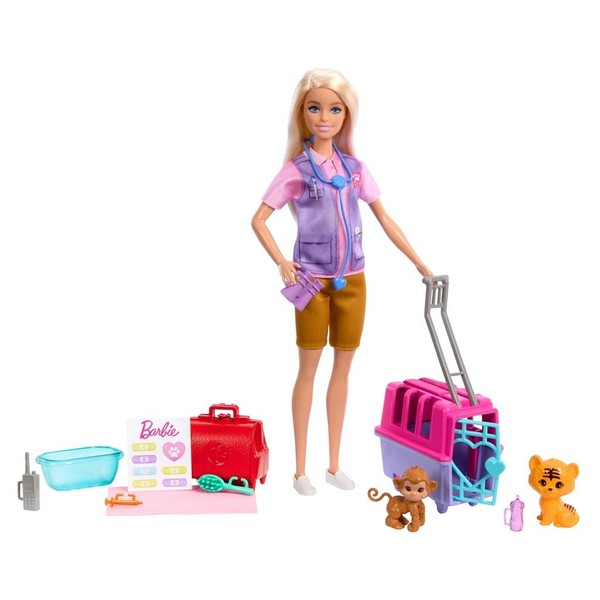 Barbie Lalka Ratowniczka zwierząt HRG50