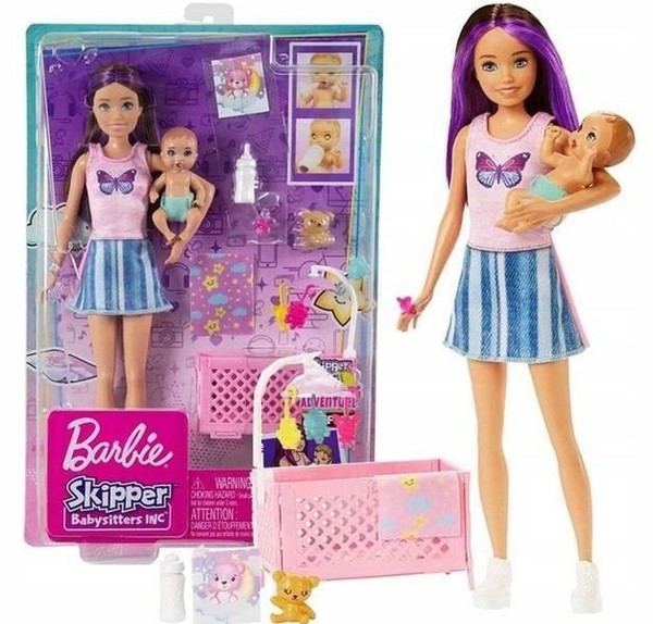 Lalka Barbie Skipper Opiekunka