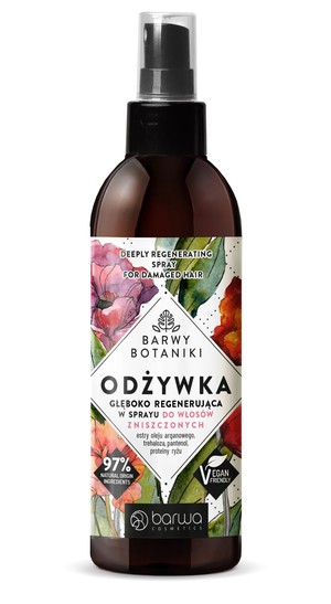 Barwy Botaniki Odżywka głęboko regenerująca w sprayu do włosów zniszczonych